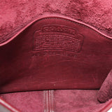 COACH VINTAGE RECONDITIONED COMPACT POUCH SHOULDER BAGS OXBLOOOD