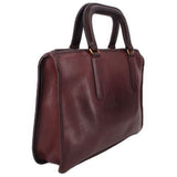 COACH VINTAGE RECONDITIONED SLIM SATCHEL HANDLE BAG OXBLOOD