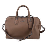 COACH ROWAN SATCHEL CROSSBODYS BROWN