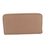 COACH CROSSGRAIN LONG ZIP AROUND WALLETS TAUPE