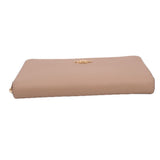 COACH CROSSGRAIN LONG ZIP AROUND WALLETS TAUPE