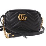 GUCCI MINI MARMONT CROSSBODYS BLACK