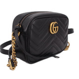 GUCCI MINI MARMONT CROSSBODYS BLACK