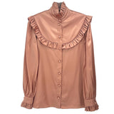 SAINT LAURENT SATIN TOPS SALMON S