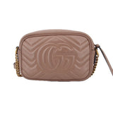 GUCCI MINI MARMONT CROSSBODYS TAUPE