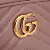 GUCCI MINI MARMONT CROSSBODYS TAUPE