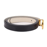 GUCCI REVERSIBLE THIN BELTS BLACK/CREAM US XL