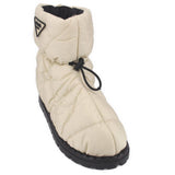 PRADA RE-NYLON QUILTED BOOTS CREAM 39 EU | 8 US
