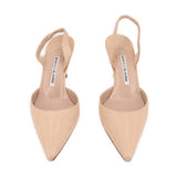MANOLO SLINGBACK HEELS NUDE 38 EU | 7.5 US