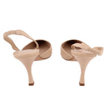 MANOLO SLINGBACK HEELS NUDE 38 EU | 7.5 US