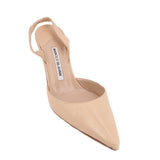 MANOLO SLINGBACK HEELS NUDE 38 EU | 7.5 US