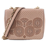 TORY BURCH ZOEY MINI CROSSBODYS NUDE