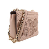 TORY BURCH ZOEY MINI CROSSBODYS NUDE