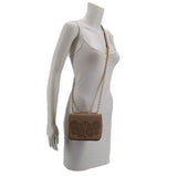 TORY BURCH ZOEY MINI CROSSBODYS NUDE