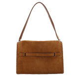 TORY BURCH LARGE LEE RADZIWILL SHOULDER BAGS CARAMEL