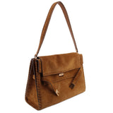 TORY BURCH LARGE LEE RADZIWILL SHOULDER BAGS CARAMEL
