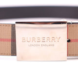 BURBERRY REVERSE BELTS PLAID/BLACK XL