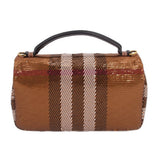 BURBERRY LOLA SEQUIN SHOULDER BAGS BROWN