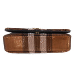 BURBERRY LOLA SEQUIN SHOULDER BAGS BROWN