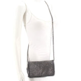 STELLA MCCARTNEY GLITTER MINAUDIÈRE CROSSBODYS SILVER