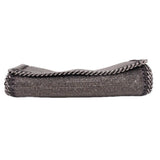 STELLA MCCARTNEY GLITTER MINAUDIÈRE CROSSBODYS SILVER