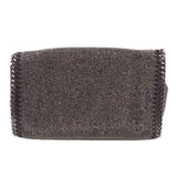 STELLA MCCARTNEY GLITTER MINAUDIÈRE CROSSBODYS SILVER