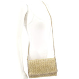 STELLA MCCARTNEY WOVEN STRAW FALABELLA CROSSBODYS TAN