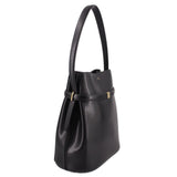 TOTEME PALMELLATA BELTED BUCKET SHOULDER BAGS BLACK