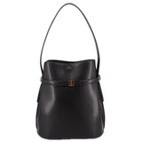 TOTEME PALMELLATA BELTED BUCKET SHOULDER BAGS BLACK