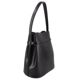 TOTEME PALMELLATA BELTED BUCKET SHOULDER BAGS BLACK
