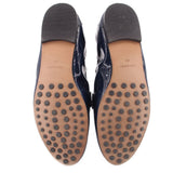 TORY BURCH BALLET PATENT LOAFERS TEAL 8 US