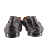TORY BURCH BALLET LEATHER LOAFERS BLACK 8 US