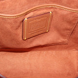 COACH STUDIO SIGNATURE CANVAS SHOULDER BAGS COGNAC