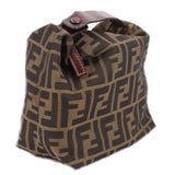 FENDI MINI VANITY POUCH HANDLE BAG TOBACCO