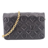 LOUIS VUITTON POCHETTE COUSSIN CROSSBODYS BLACK