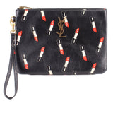 YSL LIPSTICK POUCHES BLACK