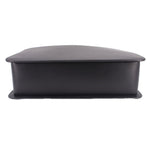Black A.P.C. shoulder bag with domed top and smooth leather-like finish