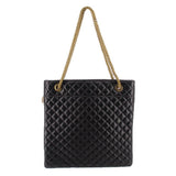 CLARE V DELPHINE CHAIN SHOULDER BAGS BLACK