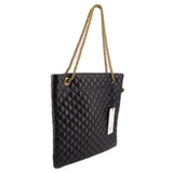 CLARE V DELPHINE CHAIN SHOULDER BAGS BLACK