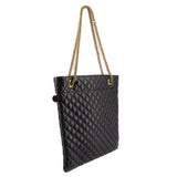 CLARE V DELPHINE CHAIN SHOULDER BAGS BLACK
