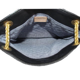 CLARE V DELPHINE CHAIN SHOULDER BAGS BLACK
