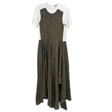 LOEWE PRINT DRESSES WHT/GREEN S