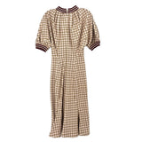 MARNI CHECK DRESSES PINK/BRWN S | 2