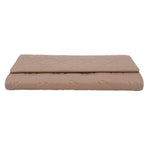 GUCCI taupe Continental wallet folded lay-flat view with embossed GG pattern