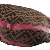 FENDI CHEF ZUCCA HOBOS TOBACCO/FUSCHIA