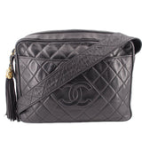 CHANEL CAMERA MESSENGER CROSSBODYS BLACK