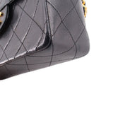 CHANEL SQUARE FLAP VINTAGE CROSSBODYS BLACK