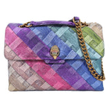 KURT GEIGER LARGE KENSINGTON SHOULDER BAGS RAINBOW