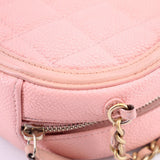 CHANEL ROUND FILIGREE CROSSBODYS PINK