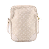 LOUIS VUITTON DUNUBE MIN LIN W ELISE WALLET CROSSBODYS CREAM